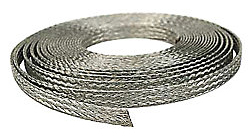 Tinned grounding braid with lugs
